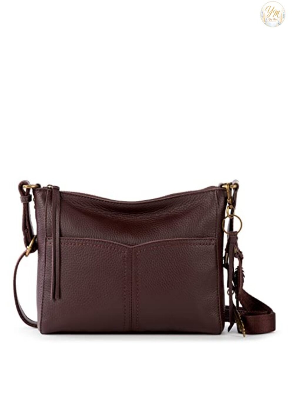 Genuine Leather Crossbody Purse - Comfortable Everyday Travel Bag with Zipper